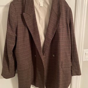 Brown Plaid Blazer